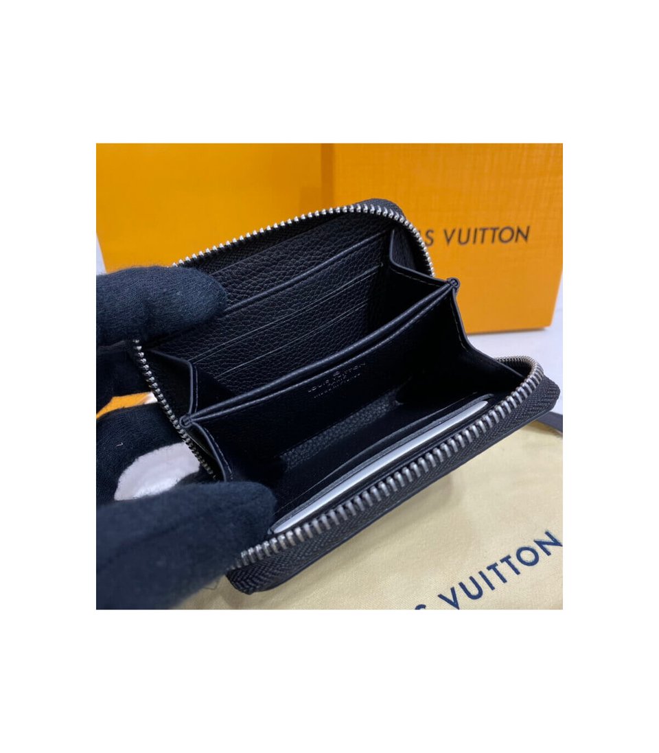 Louis Vuitton Lockme Zippy Coin Purse Black view 11
