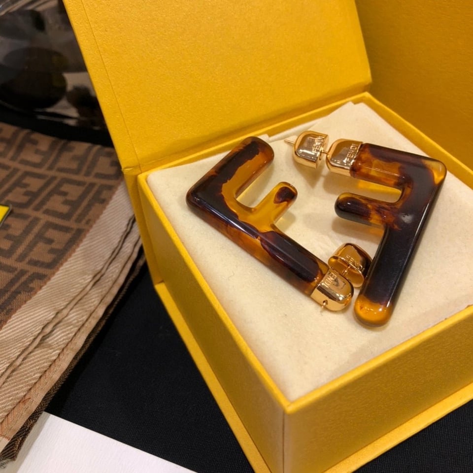 Fendi Logo Earrings view 4