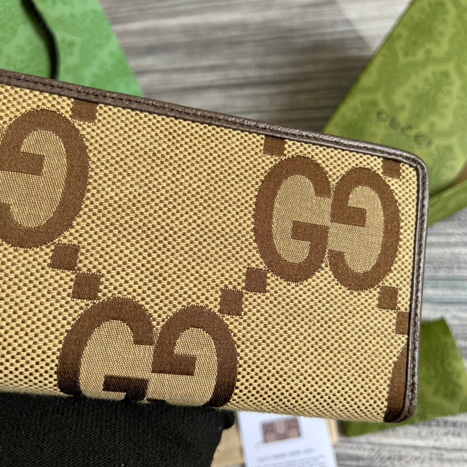 Gucci Diana Jumbo GG Zip Around Wallet With GG Signature Brown 7.5in/19cm For Men view 8