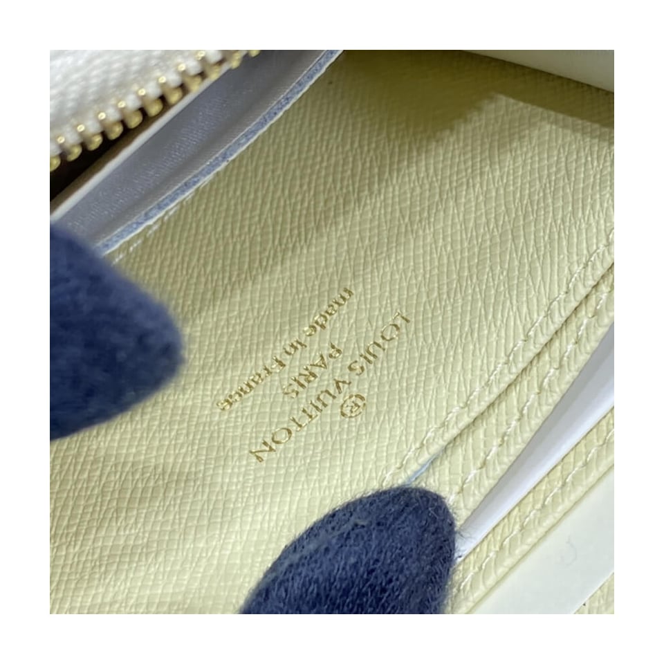 Louis Vuitton Damier Azur Zippy Coin Purse Beige view 9