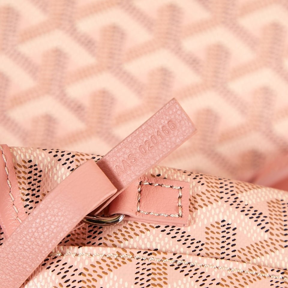 Goyard Saint Louis Pm 34Cm Pink Canvas Chevroches Calfskin view 10