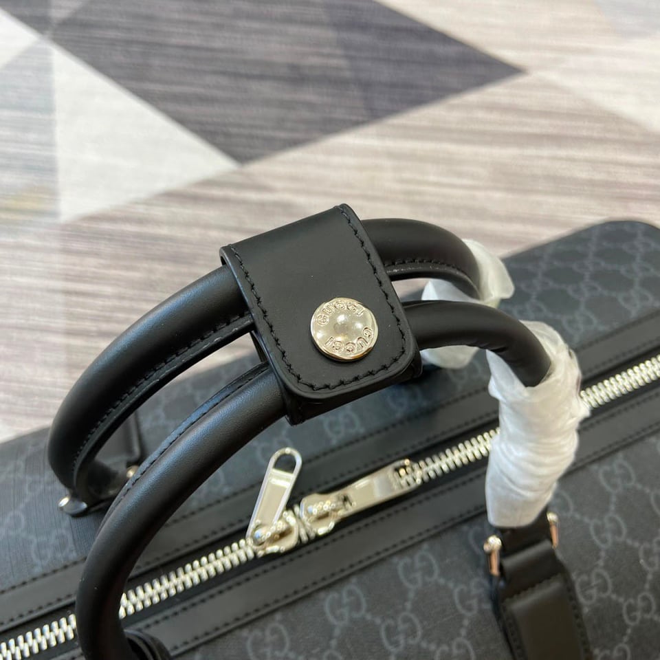 Gucci GG Black Medium Duffle Bag 45cm/17.7in 792074 view 6