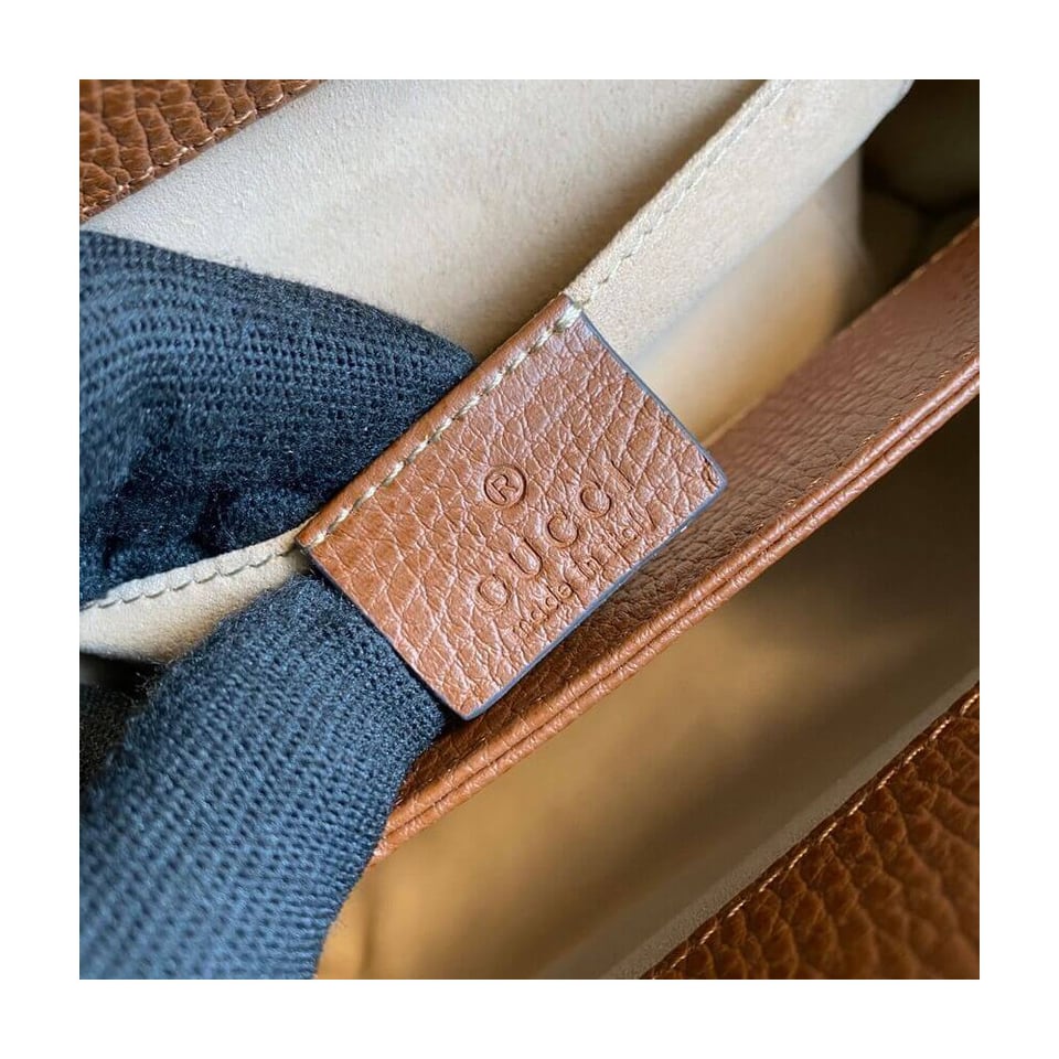 Gucci Ophidia GG Small Shoulder Bag in Blue Demin view 9