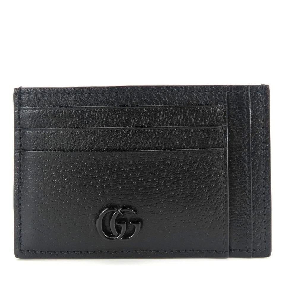 Gucci GG Marmont Card Case Black 4.7in/12cm For Men