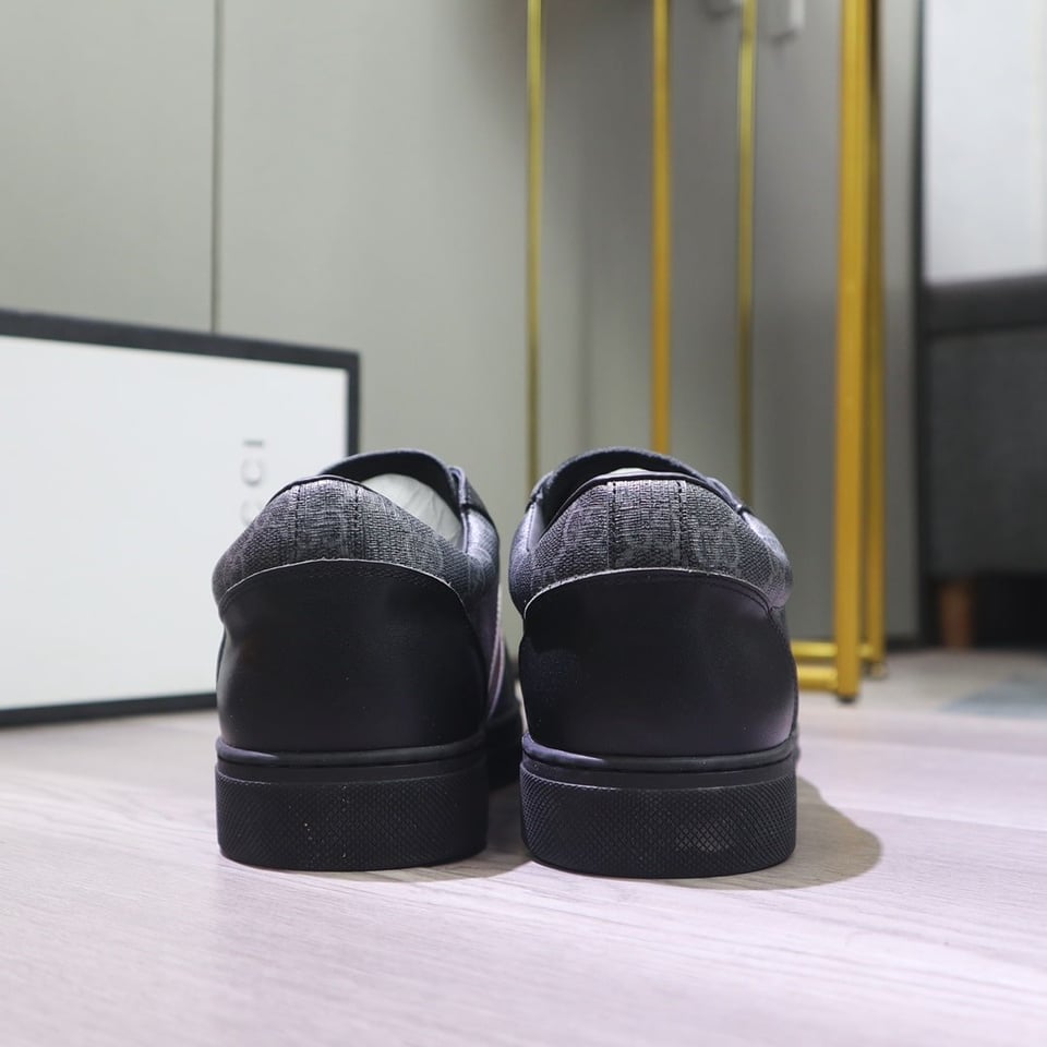Gucci Gg Supreme Sneaker Black Gg Blue And Orange Web view 4