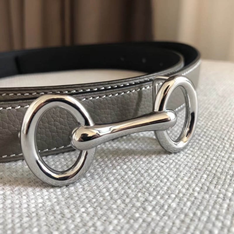 Hermes Gamma Belt Buckle &amp; Reversible Leather Strap 24mm H07536 view 7