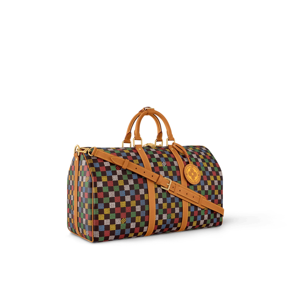 Louis Vuitton Keepall Bandoulière 50 Damier Ebene Canvas – Men Bags 50cm N00170 view 4