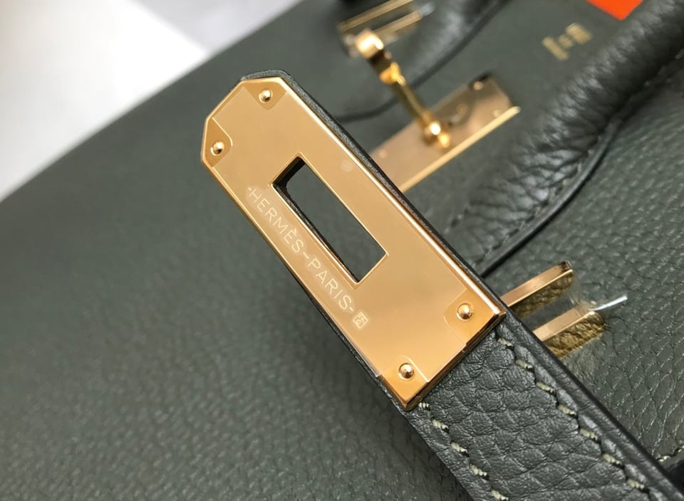 Hermes Birkin 35Cm Pine Togo Leather Gold Hardware view 10