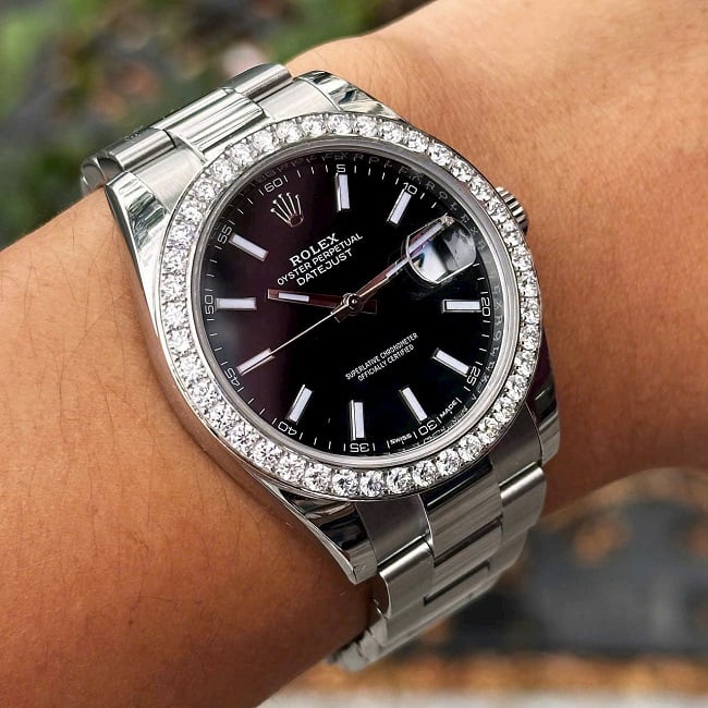 [Superclone] Rolex Datejust 36mm Bright Black Dial Jubilee 126284RBR view 4