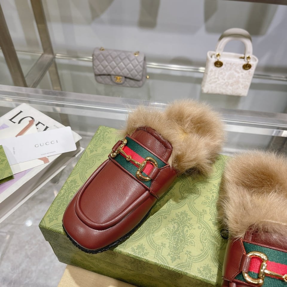 Gucci Men’S Slipper With Horsebit Brown view 9