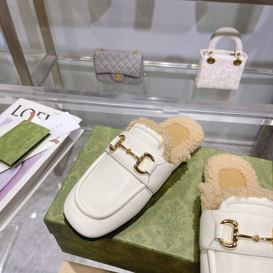 Gucci Women’S Mule With Horsebit White view 5