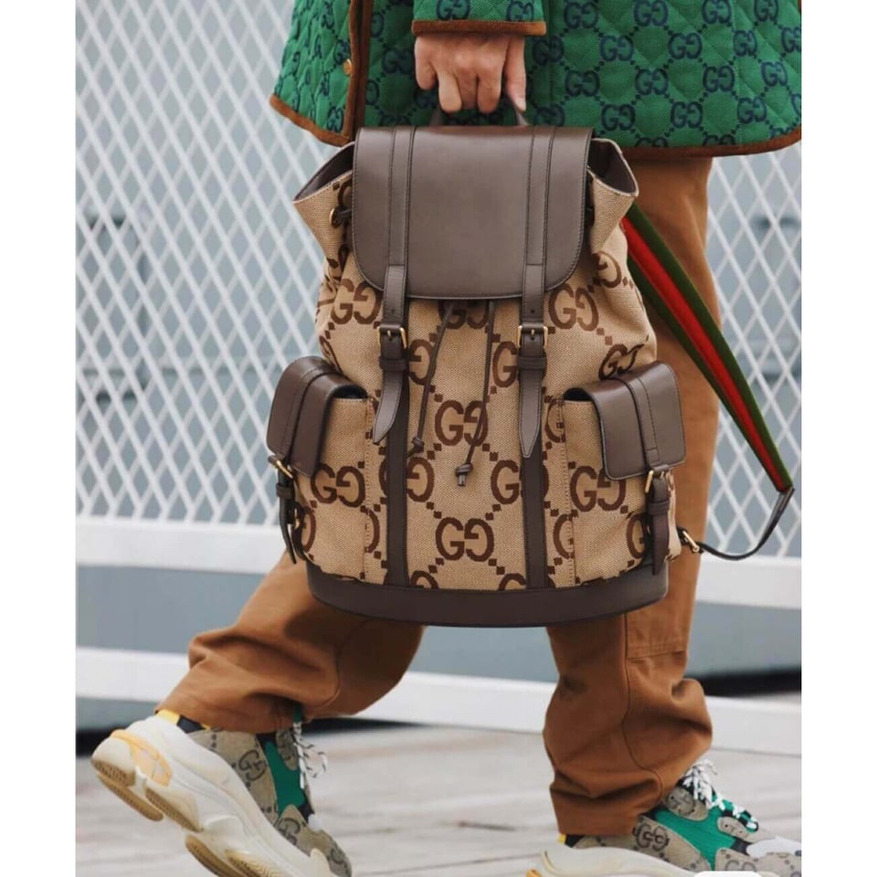 Gucci Backpack With Jumbo GG view 6