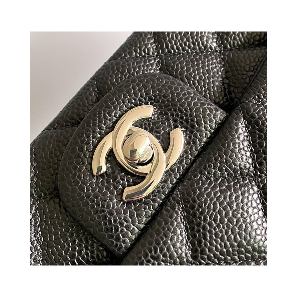 Chanel Caviar Quilted Mini Flap Bag 20cm view 9