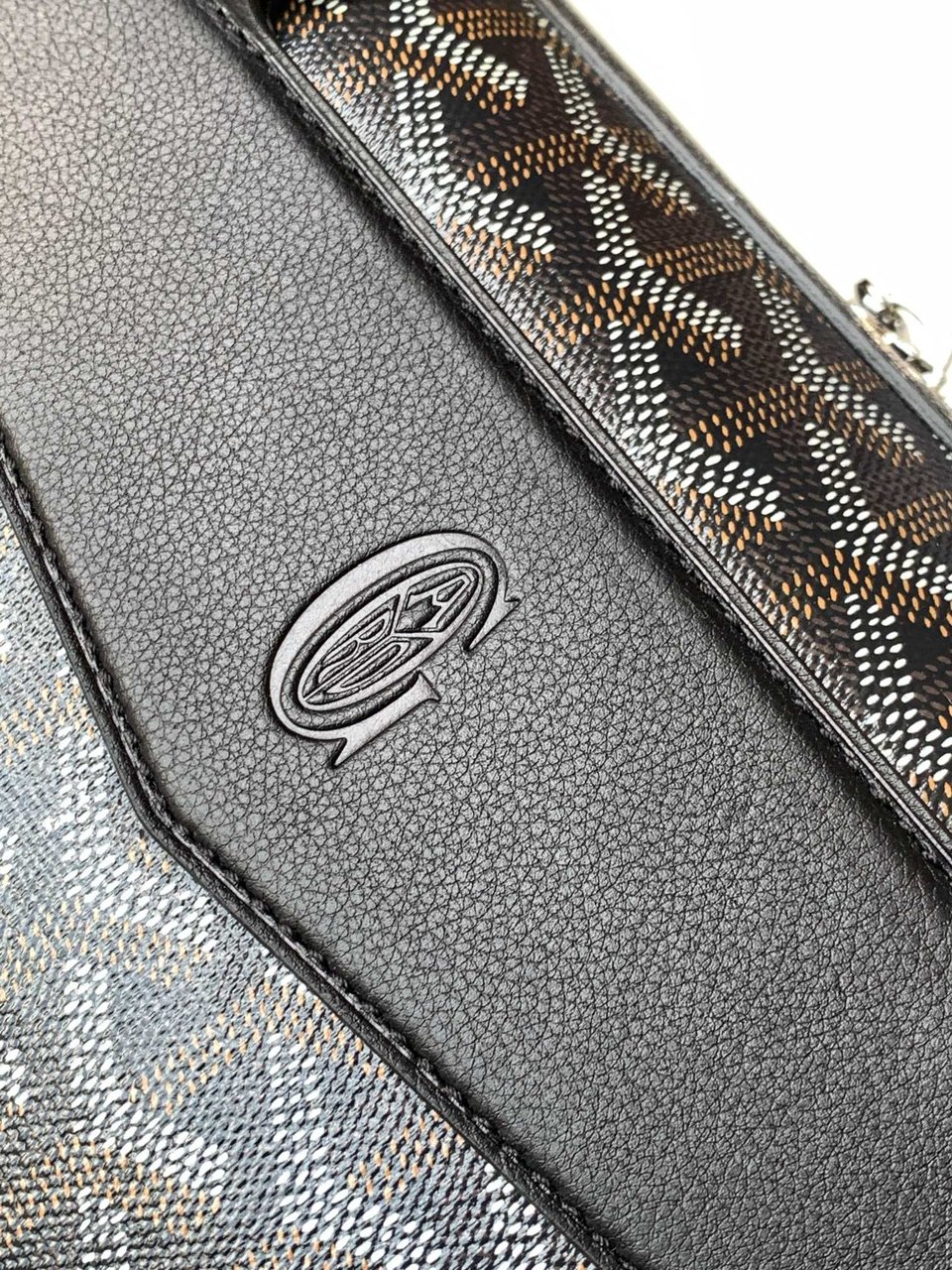 Goyard Cisalpin Document Case 39 Cm Black Goyardine Canvas And Calfskin view 6