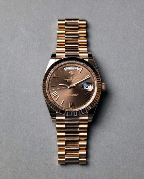[Superclone] Rolex Day-Date 40mm Chocolate Dial President 228235 view 2