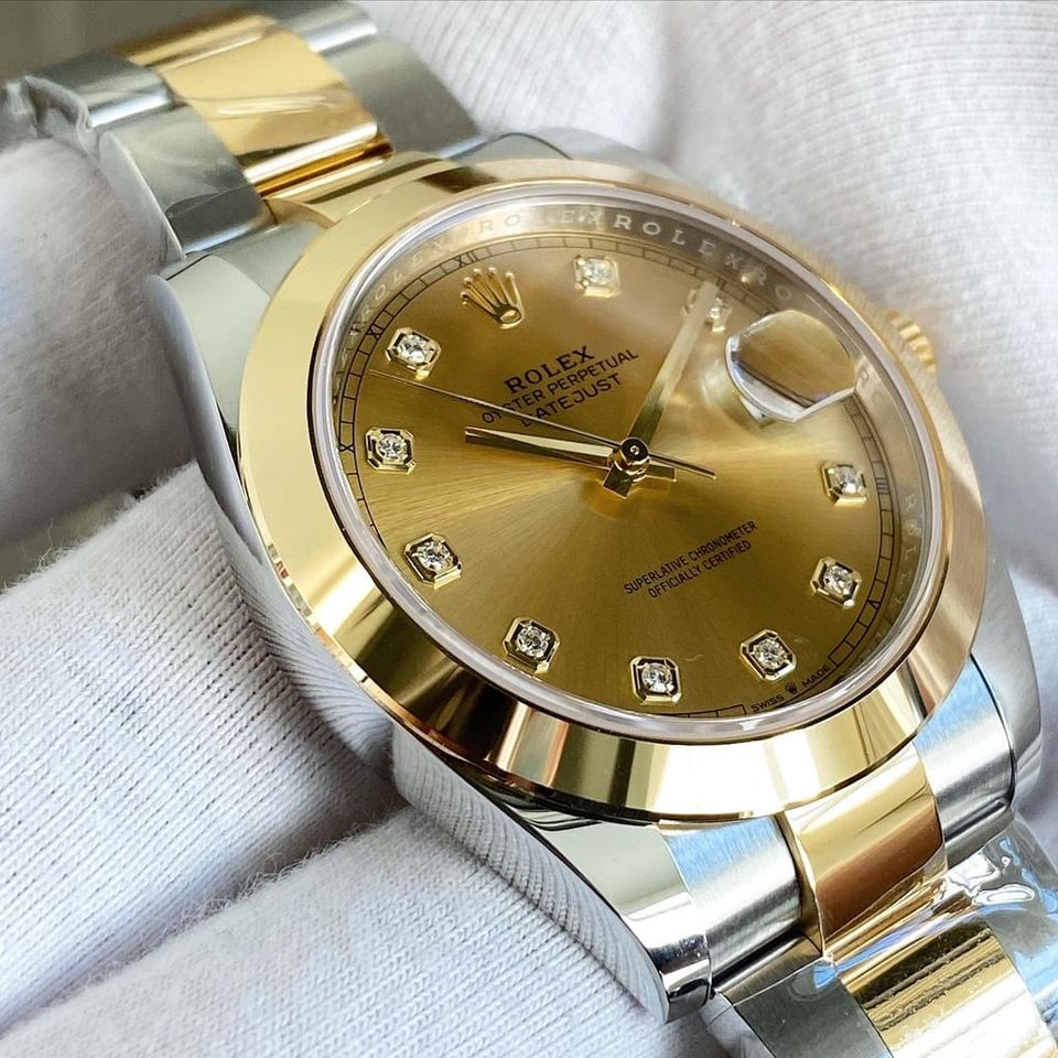 [Superclone] Rolex Datejust 41mm Champagne – Colour Dial Oyster 126303 view 4
