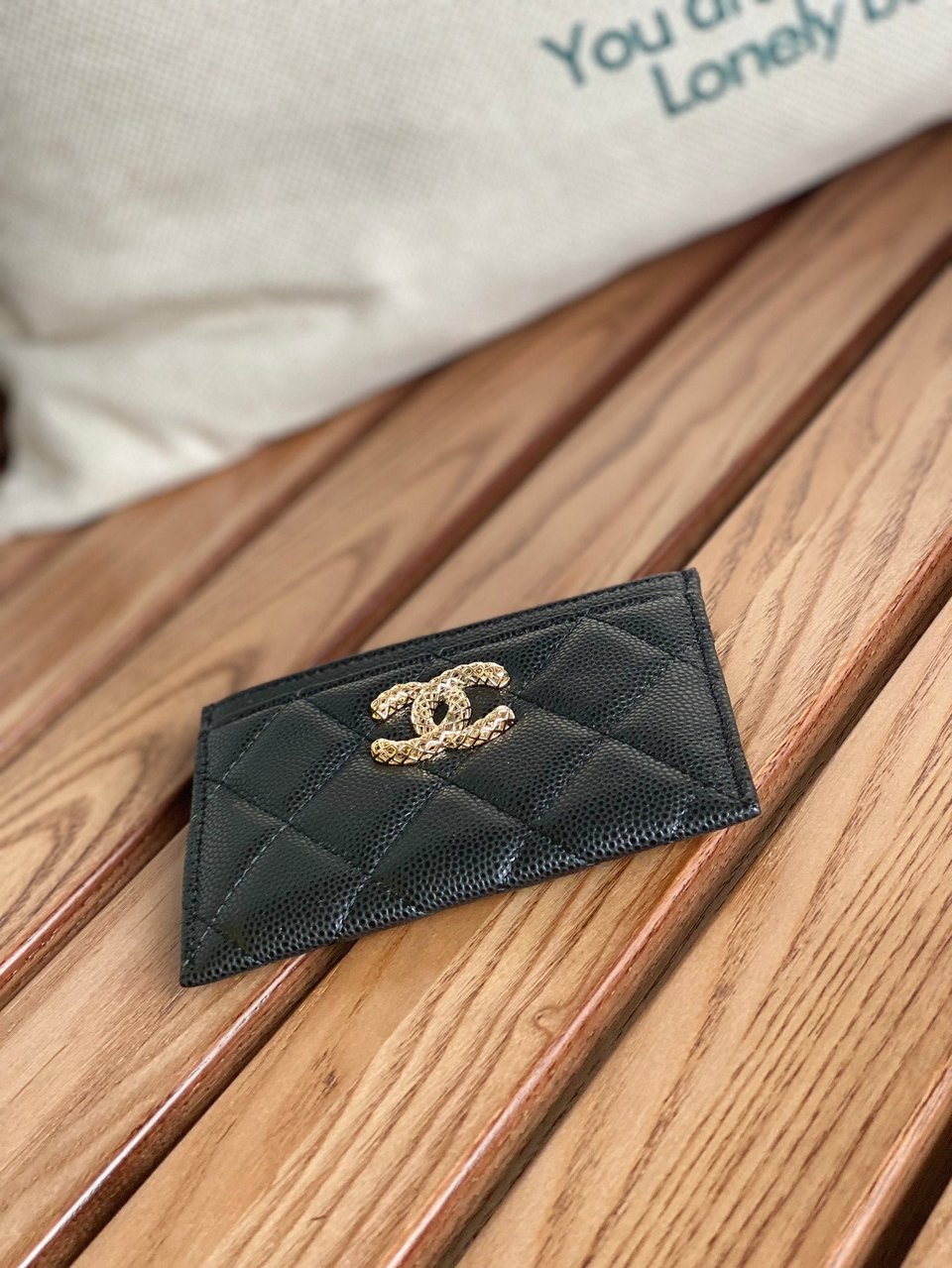 Chanel Card Holder 10Cm Black Caviar view 5