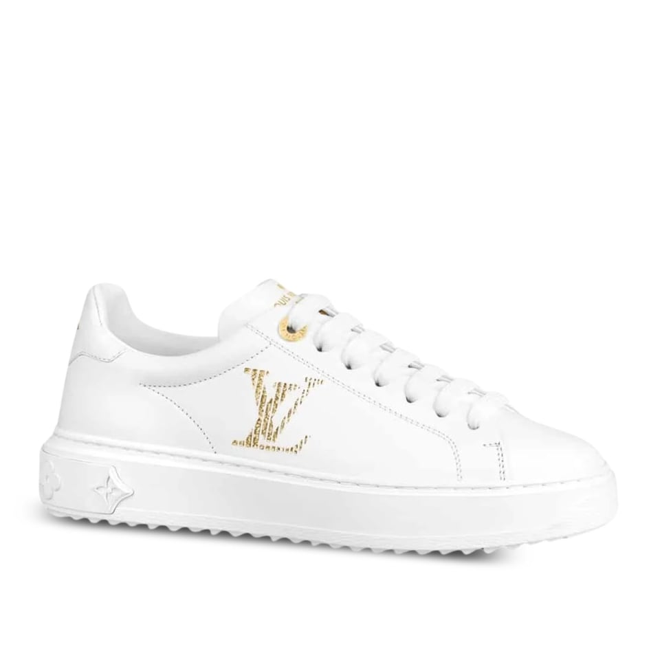 Louis Vuitton Time Out Sneaker White And Yellow view 2