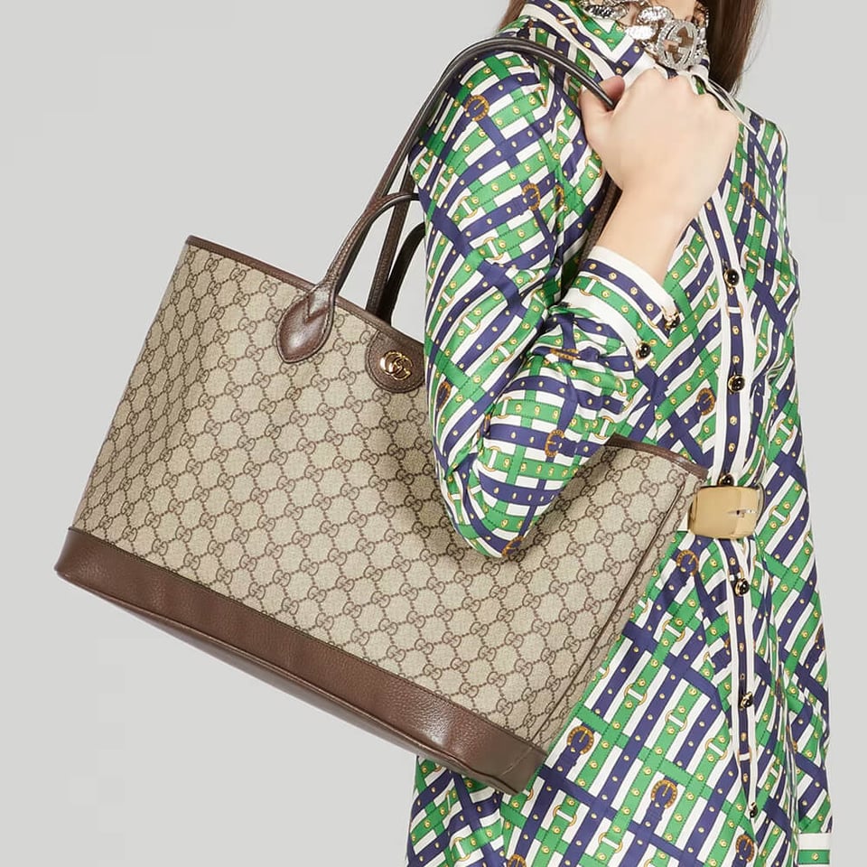Gucci Ophidia GG Supreme Shoulder Tote Beige/Ebony 38.5cm/15.2in view 3