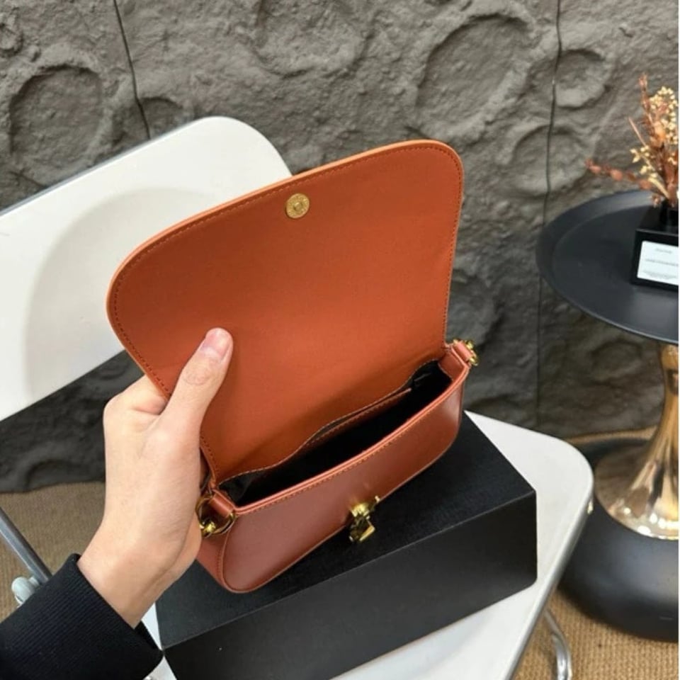 Saint Laurent Voltaire Top Handle In Box Orange 20Cm view 6