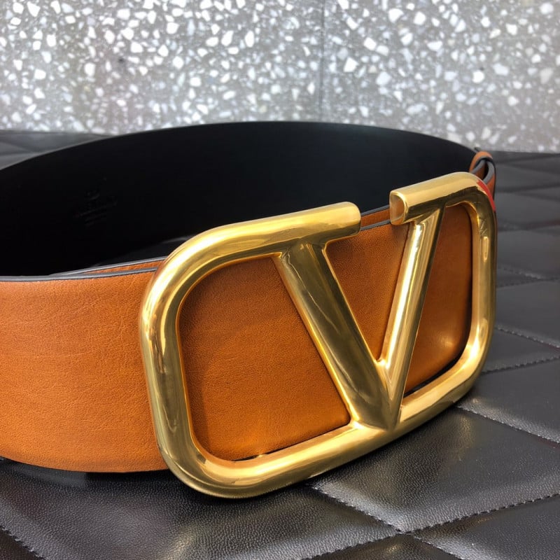 Valentino Garavani VLOGO Belt In Vachetta Leather 0010 view 4