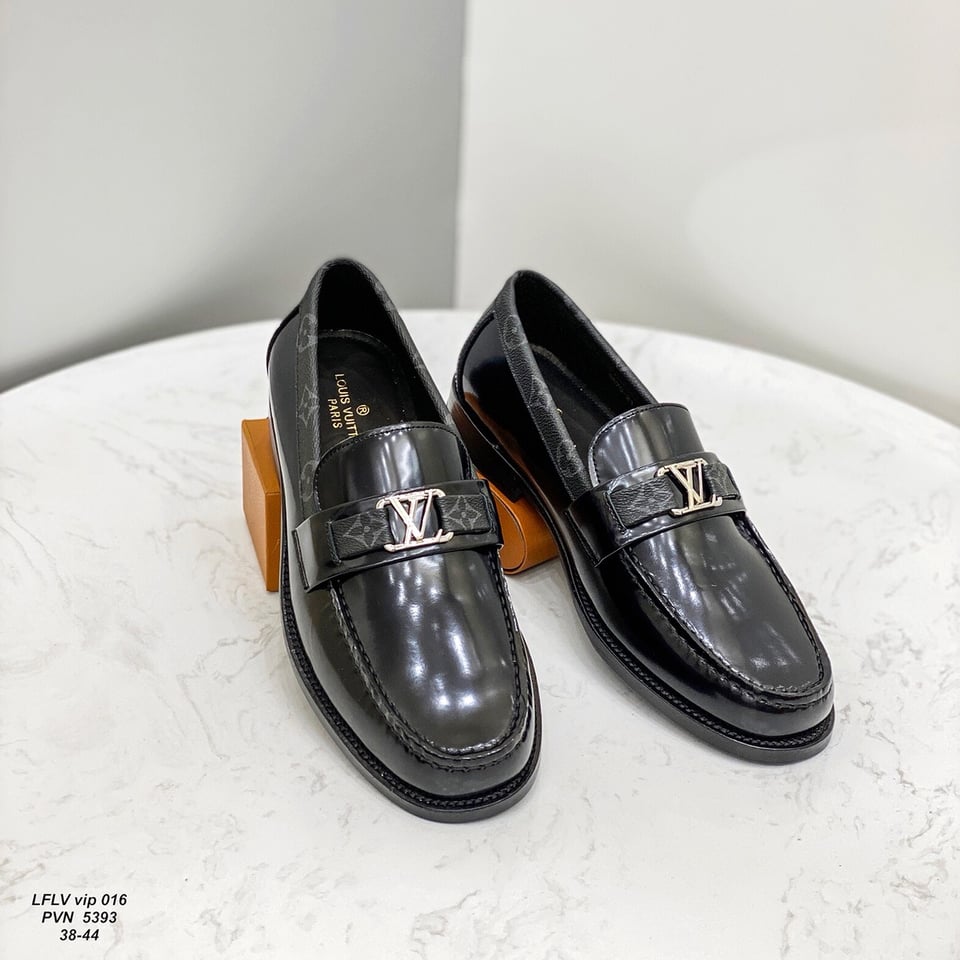 Louis Vuitton LV Monte Carlo Mocassin Monogram Canvas Black Loafers for Men view 10