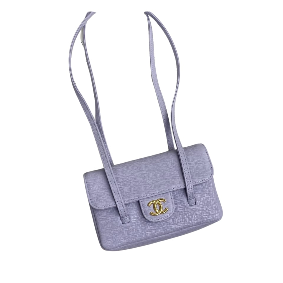 Chanel Clutch Purple Bag 17cm/6.7in view 2