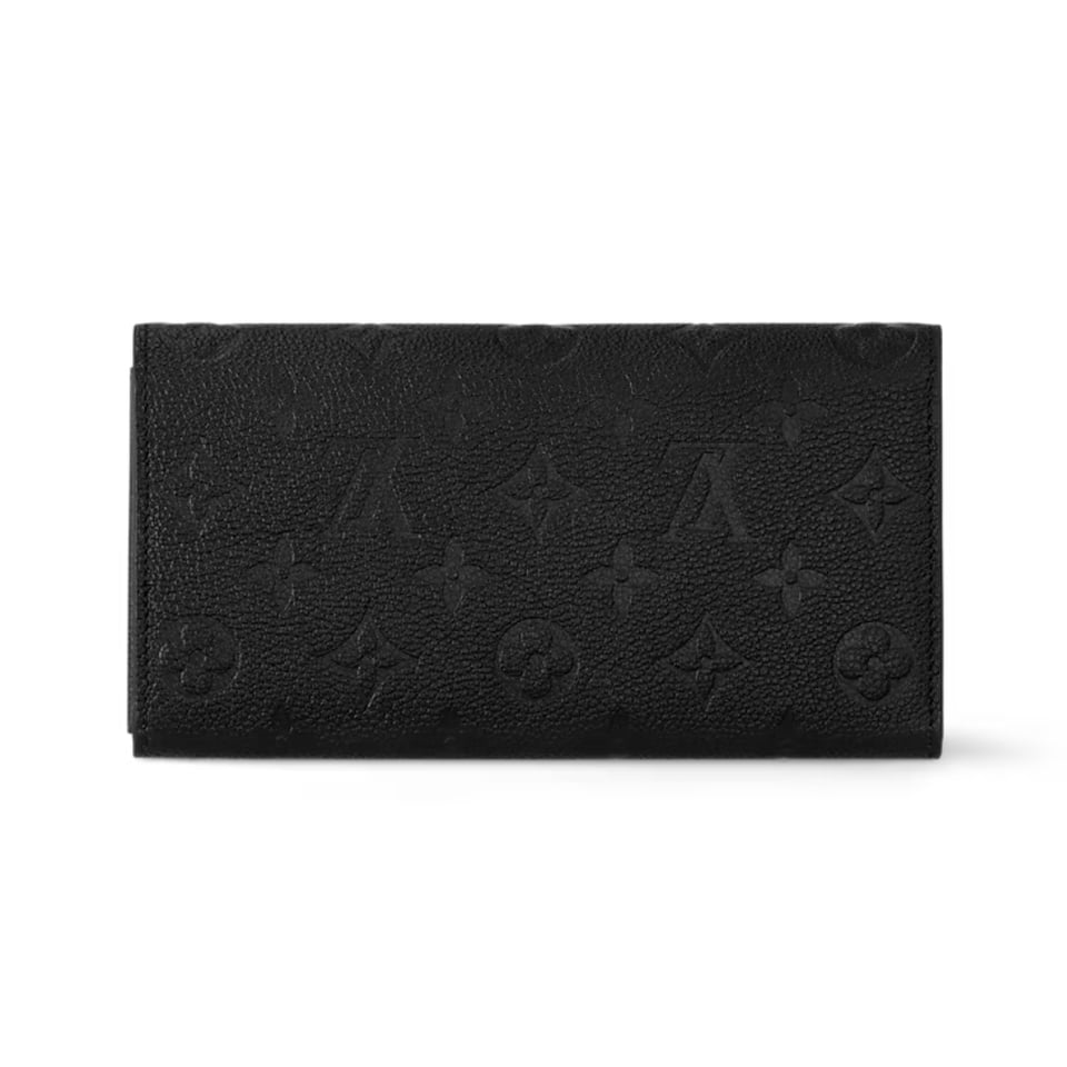 Louis Vuitton Black Sarah Wallet For Women 19cm M82257 view 6