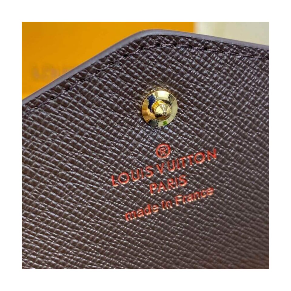 Louis Vuitton Damier Ebene Sarah Wallet Brown view 10
