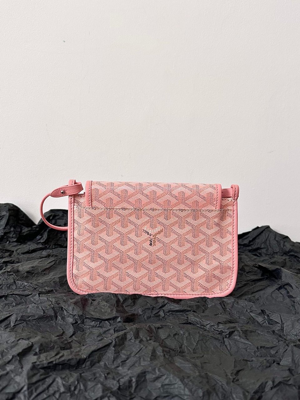 Goyard Plumet Pocket Wallet 20cm Pink Goyardine Canvas And Lambskin Trim view 10