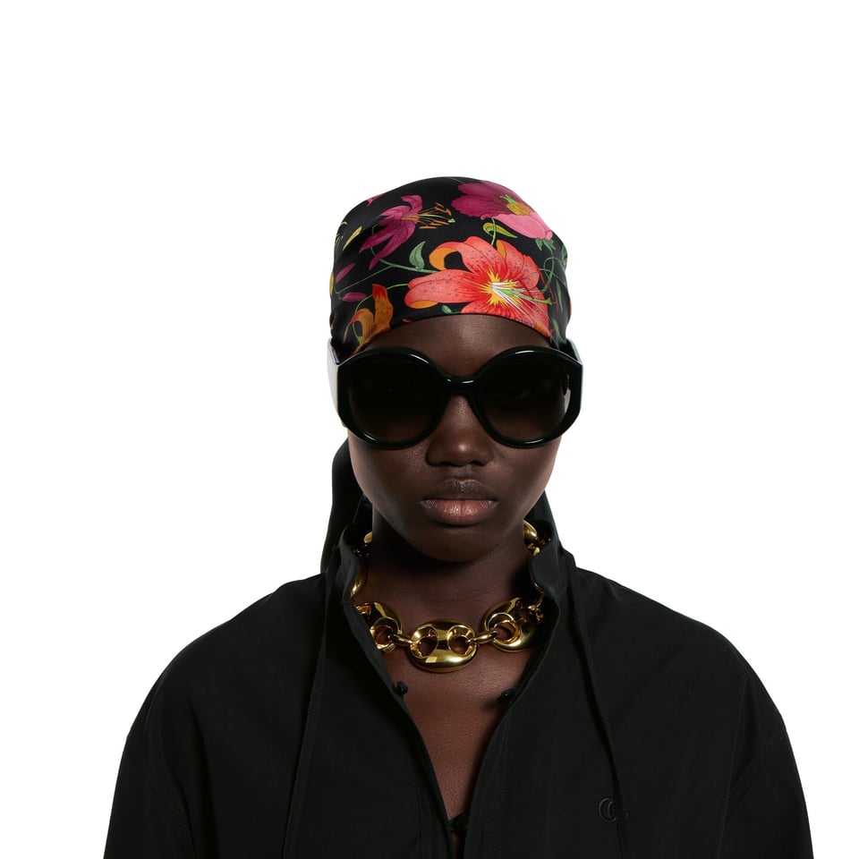 Gucci Black Round Frame Sunglasses GG2014S view 4