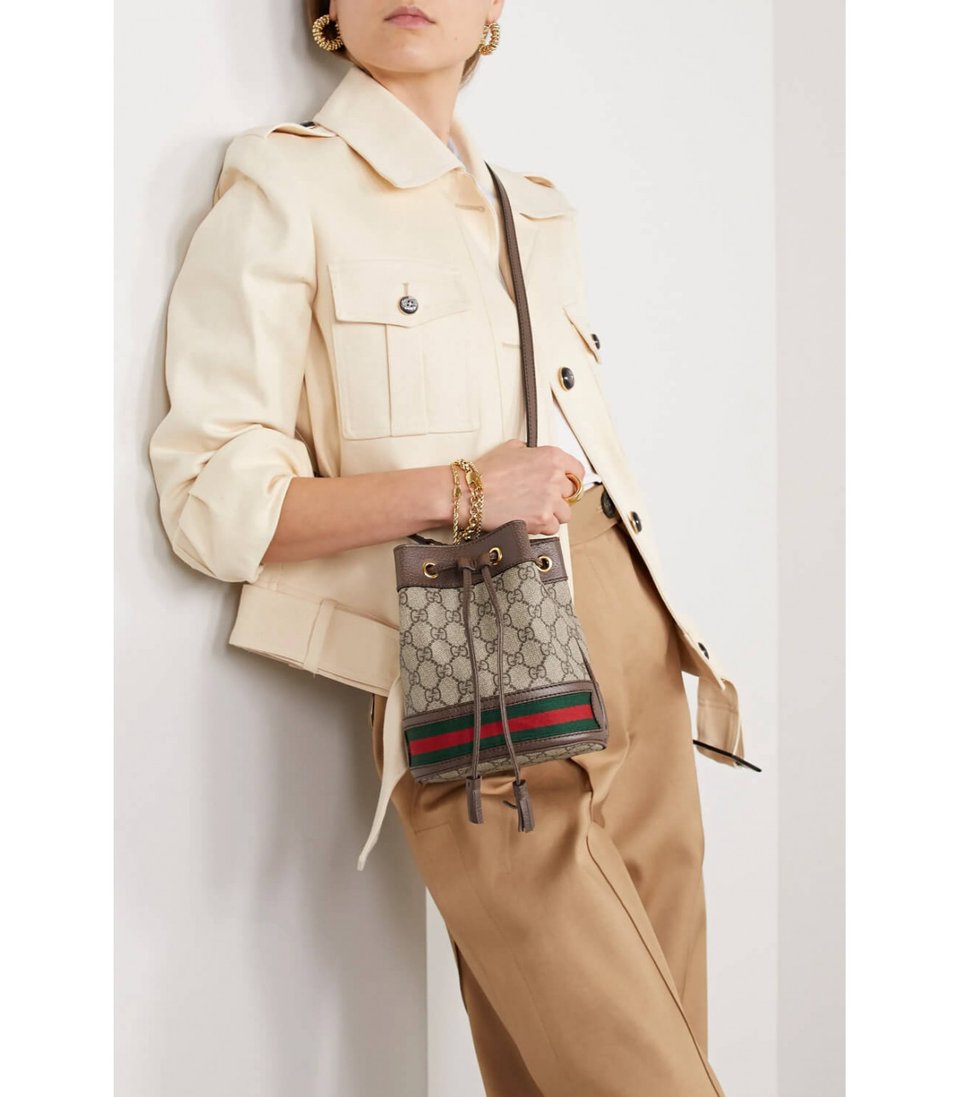 Gucci Ophidia Mini GG Bucket Bag view 3