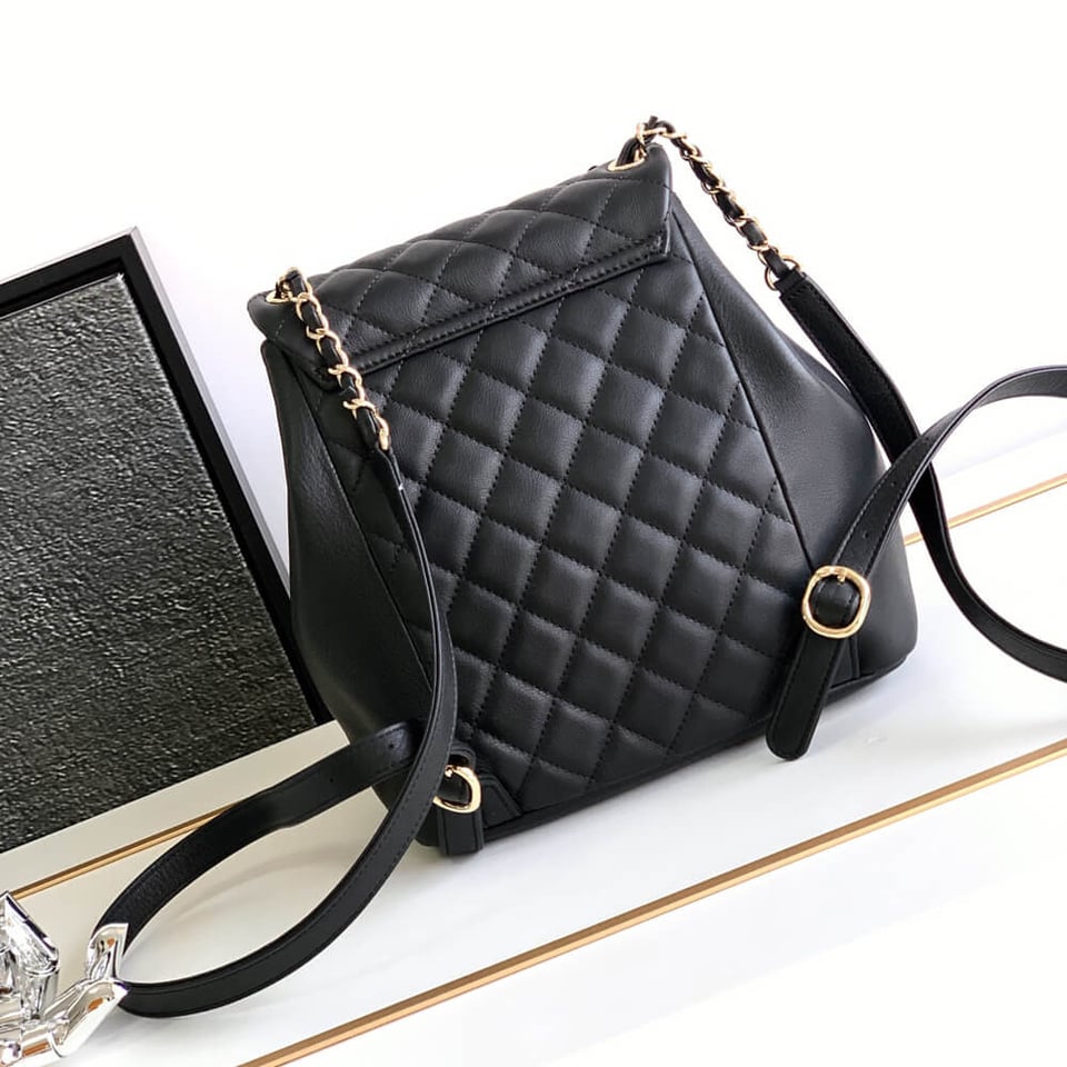 Chanel Calfskin Quilted Medium Duma Backpack 23cm view 9