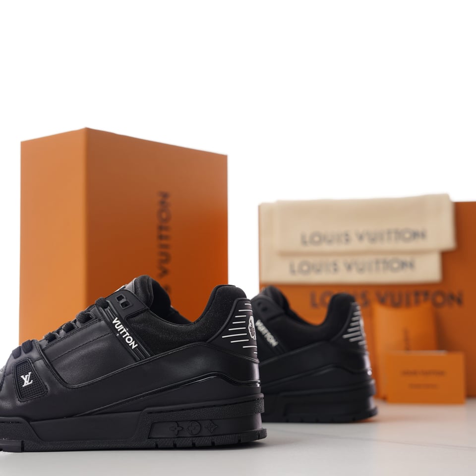 Louis Vuitton LV Trainer Sneaker Black for Men view 7