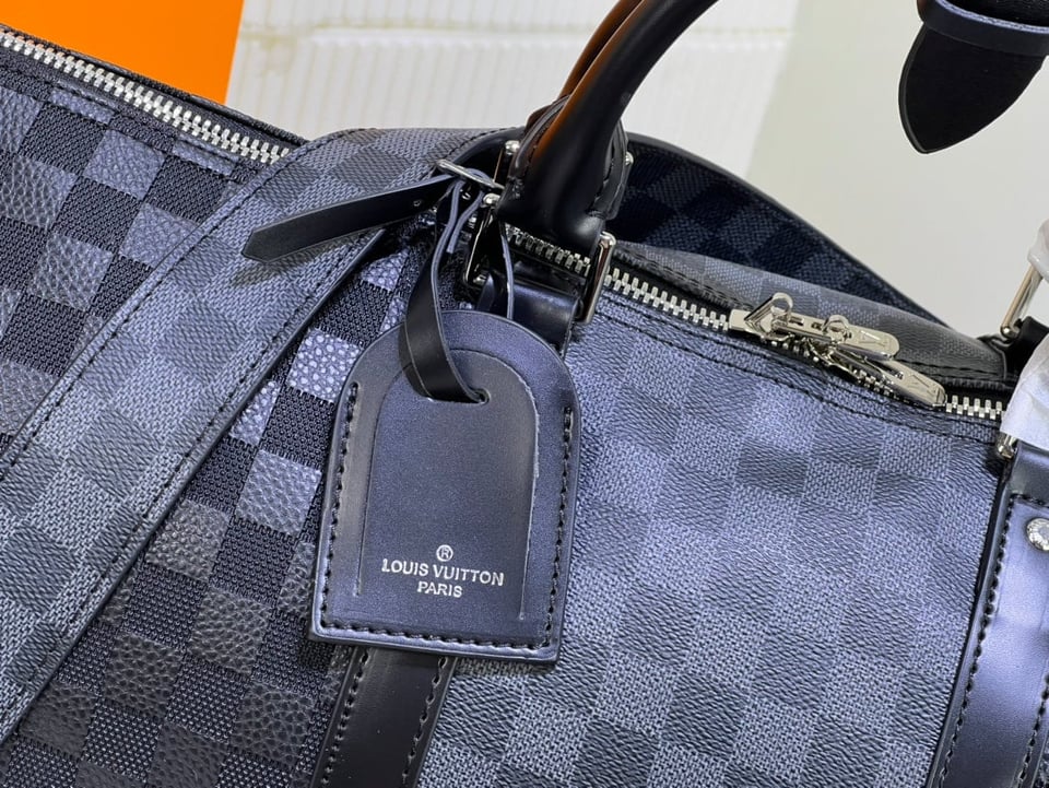 Louis Vuitton Keepall 50 Blue Graphite view 9