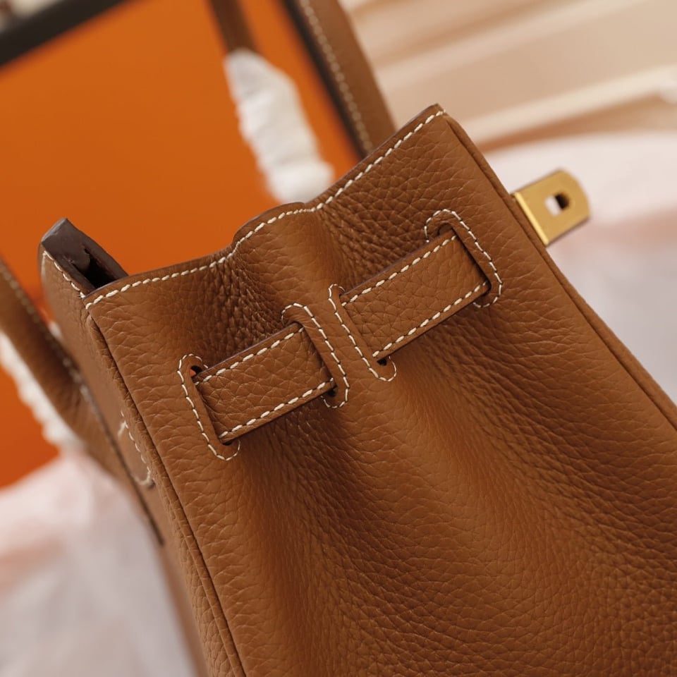 Hermes Birkin Bag 35 Brown Togo Gold Hardware view 8