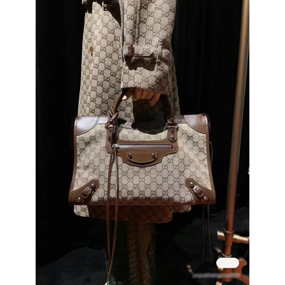 Gucci x Balenciaga GG Canvas City Bag 30cm view 10