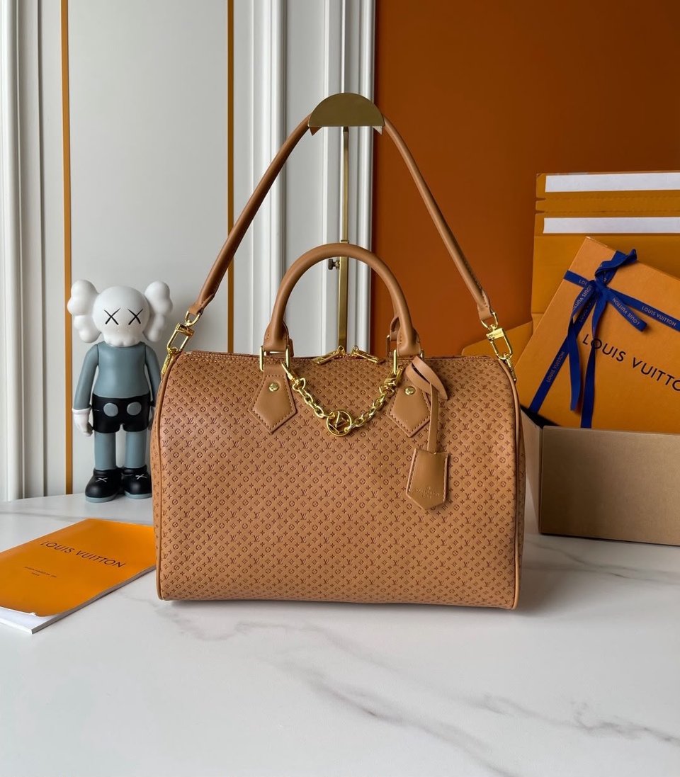 Louis Vuitton Speedy Soft 30 Bag Chestnut Color 30cm M28522 view 2