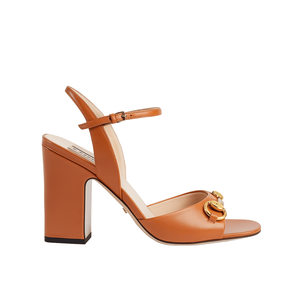 Gucci Women’S Horsebit High Heel Sandal Brown 771600 C9D00 2176 view 2