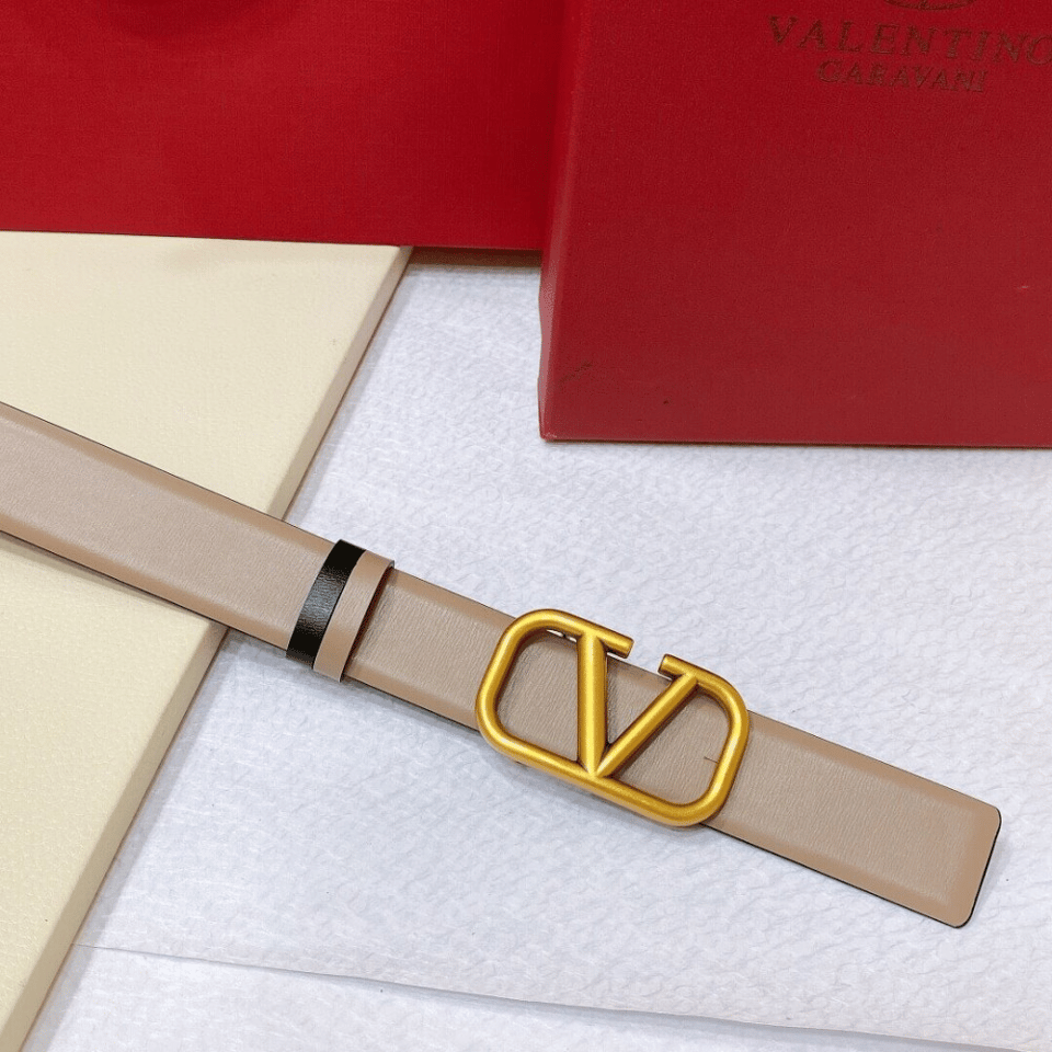 Valentino Reversible Vlogo Signature Belt In Glossy Calfskin 30 mm view 6