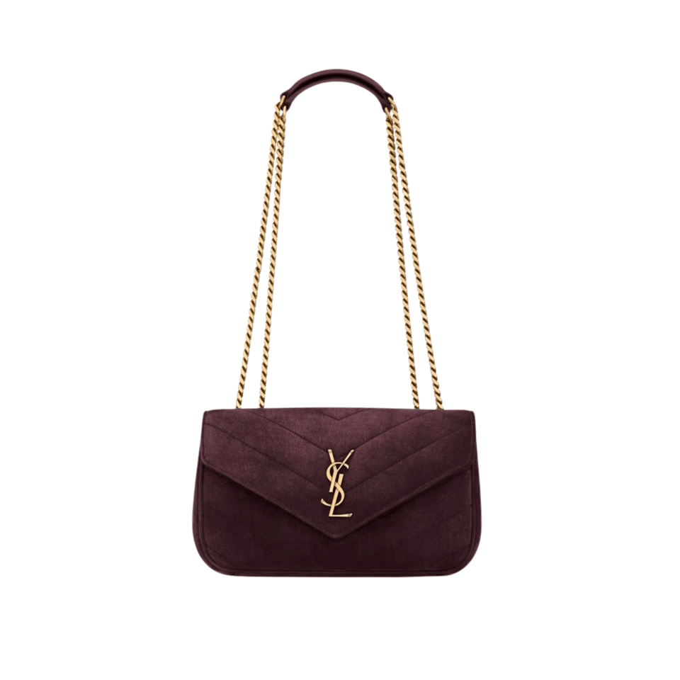 Saint Laurent Loulou Small Smoky Burgundy 24cm/9.4in view 2