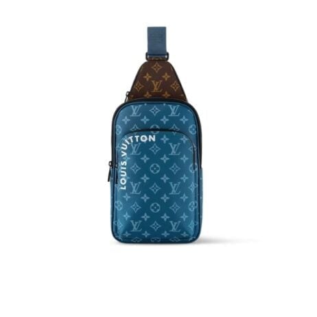 Louis Vuitton Avenue Nm Crossbody Bag Monogram Blue 31Cm M23782 view 2