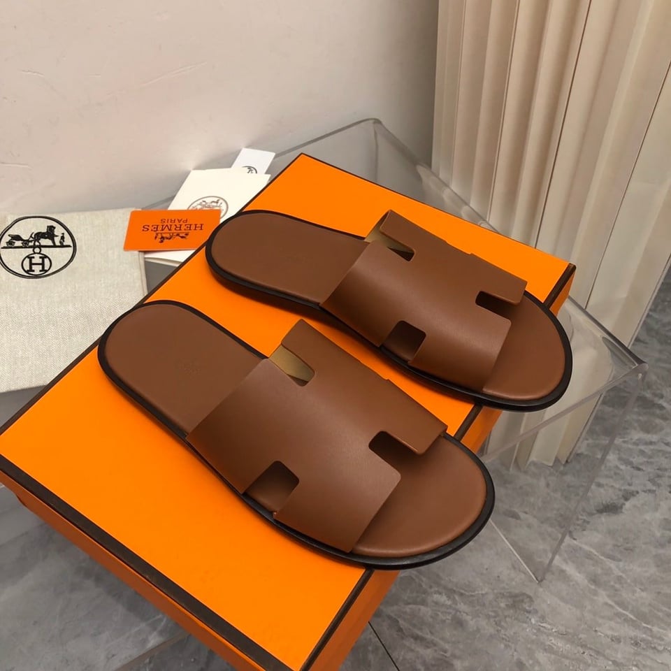 Hermes Izmir Sandal Brown H041141Zh03410 view 5