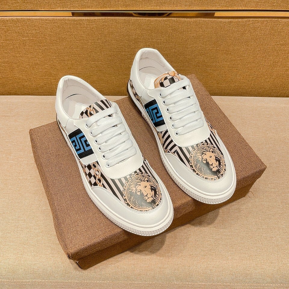 Fendi Domino Fabric Low Sneakers Blue Ff view 7