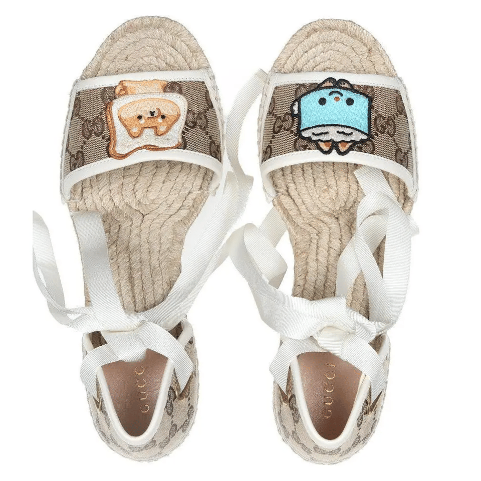 Gucci Women’S Gg Espadrille With Patch White view 8