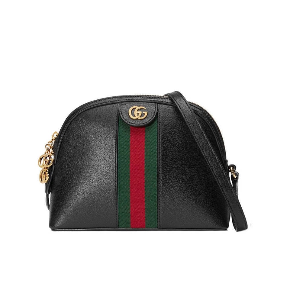 Gucci Ophidia Small Shoulder Bag in Black Leather view 2