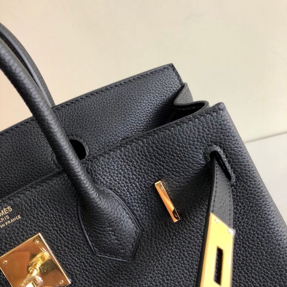 Hermes Black Togo Leather Birkin 30 view 11
