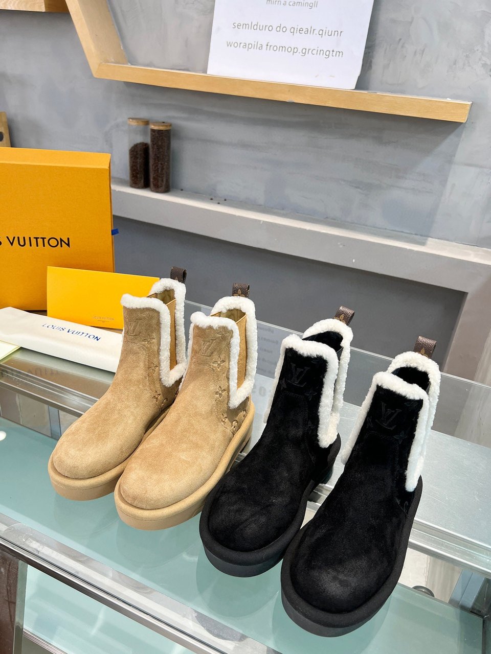 Louis Vuitton Aspen Chelsea Ankle Boot Black 1Adc6V view 3