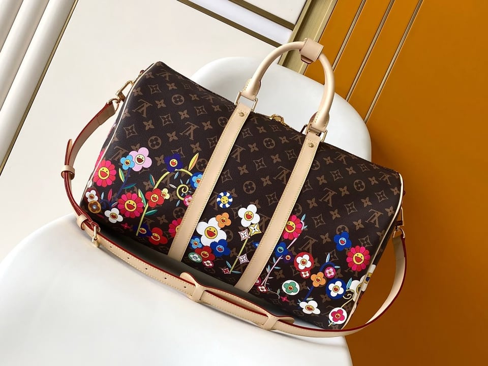 Louis Vuitton Keepall Bandoulière Bag LV x TM 45cm/17.7in Monogram Canvas M14182 view 3