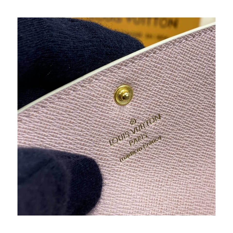 Louis Vuitton Damier Azur Emilie Wallet Pink view 11